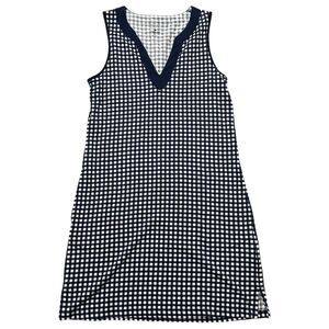 Draper James x Lands End Gingham Dress Size XS Beach Summer Cruise Loungewear